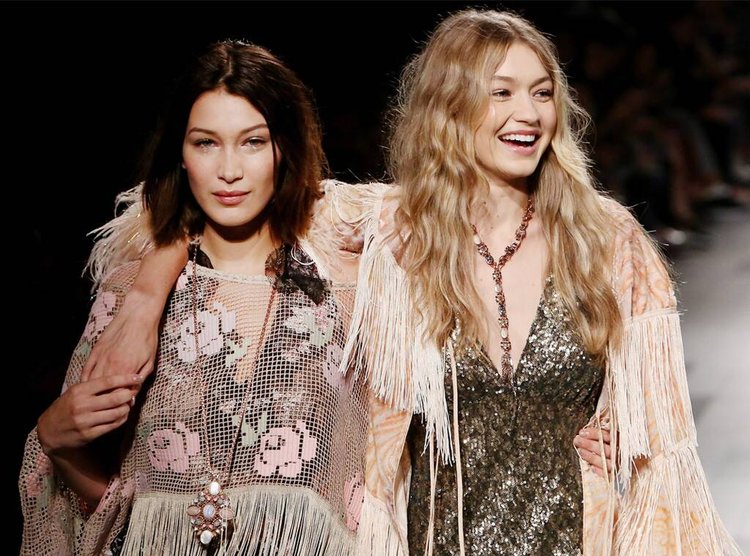 Gigi And Bella Hadid On The Runway