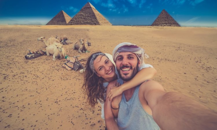 Selfie At Pyramids Of Giza