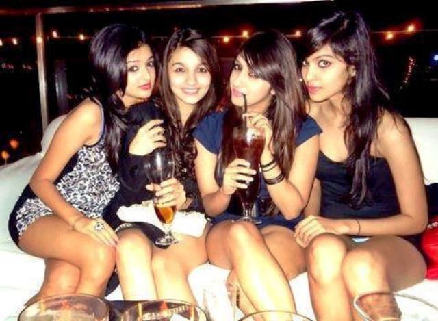 Alia Bhatt Drinking