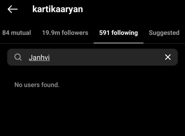 Kartik Aaryan Ig Following