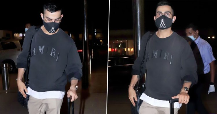 Virat Kohli At Airport