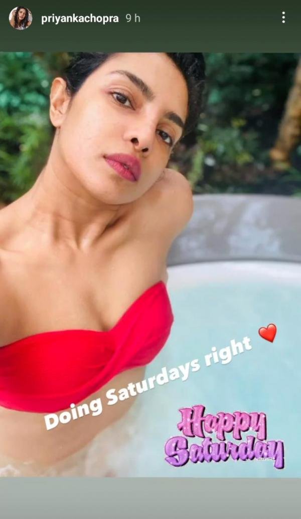 Priyanka Chopra Red Bikini