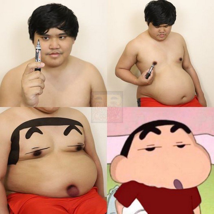 Shin Chan Low Cost Cosplay