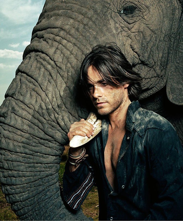 Jared Leto At South African Elephant Park