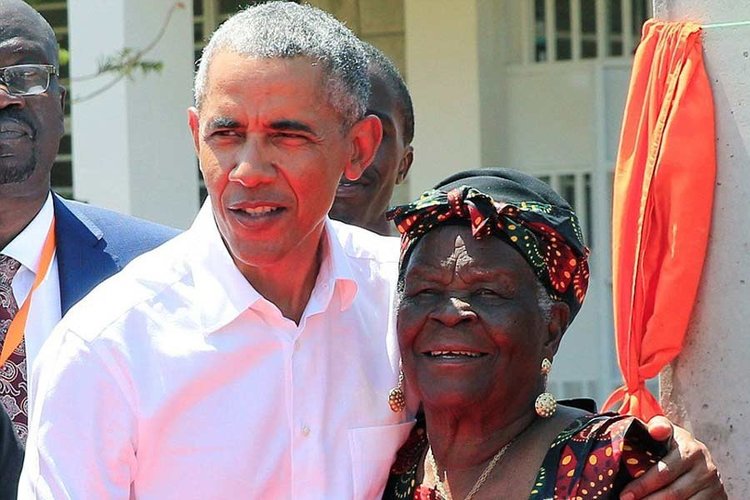 Barack Obama And His Grandmother 2