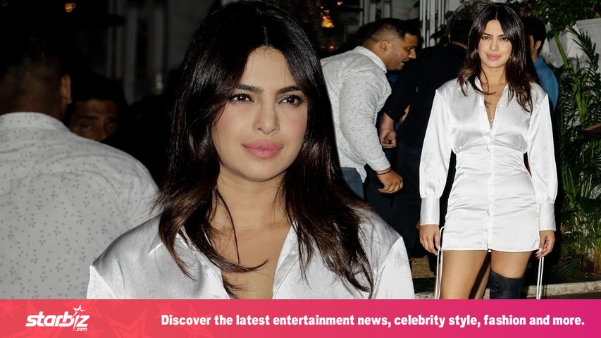 Priyanka Chopra Wears A Knee Brace Attending The Sky Is Pink Wrap Party